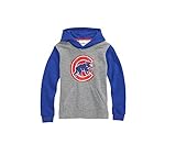 シカゴカブスYouth Boys " New Beginnings」プルオーバーフード付きスエットシャツ – グレー/ブルー Youth Medium(10-12)