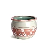 鉢 KANEYOSHI 陶器 植木鉢 睡蓮鉢 めだか鉢 ピンク LL