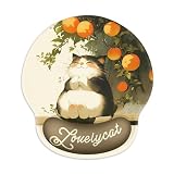 Newseego マウスパッド かわいい リストレスト マウスパッド手首 低反発リストレス 腕置きクッション 人間工学 滑り止め 水洗い 耐久性良い 疲労軽減 ゲーム 仕事用パソコンパッド キャラクター 可愛い猫柄