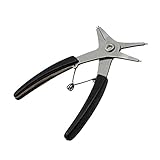 Perfk スナップリングプライヤ　サークリップ　両用タイプ　ステンレス　4ウェイ　ペンチ　スナップスプリング リムーバー　