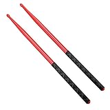 Musfunny ドラムスティック 滑り止め 5A 鼓棒: カラフルなナイロンドラム スティック 軽量で耐久性 - 打楽器 スティック 初心者 子供 大人