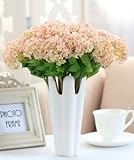 可憐な アジサイ 造花 20本セット ピンク × ホワイト 8cm おしゃれな インテリアフラワー 装飾