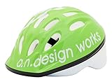 akm アンドキッズヘルメット 52～54cm　対象年齢：幼稚園 年少～幼稚園 年長くらい 【a.n.design works】(エーエヌデザインワークス) グリーン M