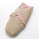 Summer Infant, SwaddleMe, Adjustable Infant Wrap, Small/Med, 7-14 lbs, Leopard