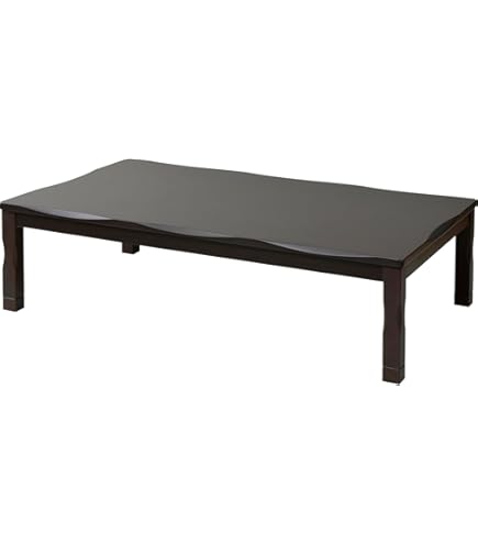 Amazon｜ブラウン リビングこたつ テーブル 大きめ 幅150cm 150x90