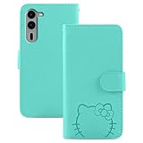 Kedic Arrows We2 Plus ケース 手帳型 アローズ F-51E ケース 大きな花の顔の猫のパターン Arrows We2 Plus F-51E ケース Arrows We 2 Plus スマホケース Arrows f51e ケース アローズwe2 プラス ケース f-51eケース の選択 指紋なし 適度な厚さ 軽量グリップ 柔軟性 より包括的な保護 スマホ スタンド ライトブルー