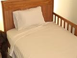 Toddler Bed Sheet Set 100% cotton Color: Ivory by AB Lifestyles