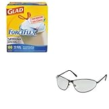 kitcox70427uvxs2451 – Valueキット – Uvex Tomcat安全メガネ( uvxs2451 )とGlad ForceFlex tall-kitchen巾着バッグ( cox7