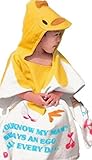 Infant Kids Animal Design Hooded Bath/Beach Poncho Towel Chick by Bienvenu