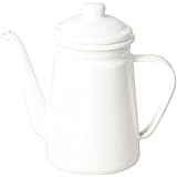 パール金属 コーヒー ドリップポット 1.1L ホーロー ブランキッチン ホワイトHB-3681