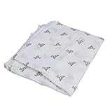 ounonaベビーおくるみブランケットMuslin Newborns幼児シャワーReceving Blanket ( Giraffe ) Green Bird 2520182-5765-2059226
