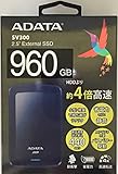 エーデータ 耐衝撃外付けSSD ブルー 960GB