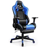 ゲーミングチェア ゲーム用チェア オフィスチェア パソコンチェア リクライニングチェア ゲーム用椅子 オットマン ハイバック ヘッドレスト
