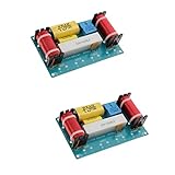 IPOTCH 電子部品　2ピース 　3ウェイ　オーディオ　フィルター　ベース　スピーカー　クロスオーバー　周波数ディバイダー　車　ホーム