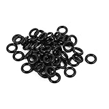 uxcell　ラバー　O　リング　 8.5mm x 1.9mm　NBR　ヒート　レジスタント　ブラック　グロメット　40本いり