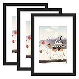 upsimples ブラック フォトフレーム A4 3個セット額縁 a4 29.7x21cm