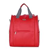 RONGTONGDA 多機能　大容量 レディース　マザーズバッグ リュックサック　2way 　ママバッグ　防水 リュッ ク　 (レッド)