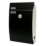 郵便ポスト メールボックス 鍵 マグネット Europeanシリーズ5005 ブラック