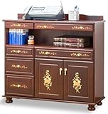 象嵌調ＦＡＸ台（コンセント付き） 90cm幅