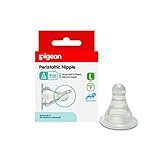 Pigeon Baby Bottle Peristaltic Nipple Slim Neck Size L, Y (L Hole) by Pigeon