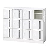 プラス　シューズボックス　12人用　4列3段　錠なし窓付　SB-TL43W　ホワイト