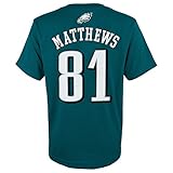 Outerstuff Jordan Matthews NFL Philadelphia Eagles Teal MainlinerジャージーTシャツYouth M/10-12