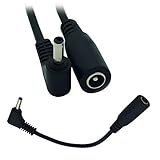 Rosebe【2本セット】汎用ACアダプター用出力DCプラグ変換アダプター 5.5mm *2.1mm →3.5mm *1.35mm 長さ10cm DC 電源 アダプタ 変換 プラグ