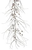 パックの4素朴な装飾ホワイト人工のコットンPod Floral Garlands 71 " L