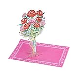 カーネーション/フラワーベース◎メッセージカード カーネーション/フラワーベース◎メッセージカード 【1点】