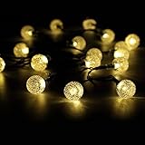 50 LED Solar String Lights Waterproof Solar Garden Lights Panpany 22ft Crystal Ball Chrismas Decorat