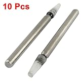uxcell 軸付き砥石　テーパー　研磨ヘッド　マウントポイント　研磨ポイント　円錐形ヘッド　切削道具　金属製　10個セット
