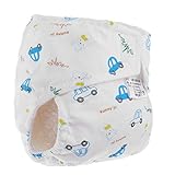 Fenteer トイレトレーニングパンツ　おむつ　トイレ　布おむつ　コットン　ベビー　赤ちゃん　幼児用　可愛い　全3サイズ - 車, M