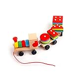 子供の教育環境保護初期の教育おもちゃ、ドラッグ幼児の少年のための小さな列車の3つのブロック女の子の年齢3+