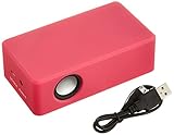 【 置くだけスピーカー 】 ミラクルサウンドボックス ピンク MSBO-01PK