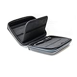 Nintendo 3ds xl/2ds xlと互換性のあるハードキャリーケース、Nintendo 3dsとゲームカード用のハードポータブル保護ケース、ハンドル付き、ブラック