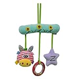 MagiDeal新生児赤ちゃん乳児ハンカチベッドベビーカー車Hanging Plush Red Deer音楽Rattles玩具TeetherリングPlay人形