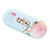 かわいい漫画のパターンクリエイティブティンプレートアイアンメガネケース男性と女性のために, スター, ガールザクロ