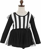 女の子 60-95cm 長袖フォーマルロンパース カバーオール【20662706】 95cm ブラック（ストライプ）