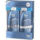 h&s 5in1 シャンプー・コンディショナー ポンプセット 350g+350g クールモイスチャー エイチアンドエス