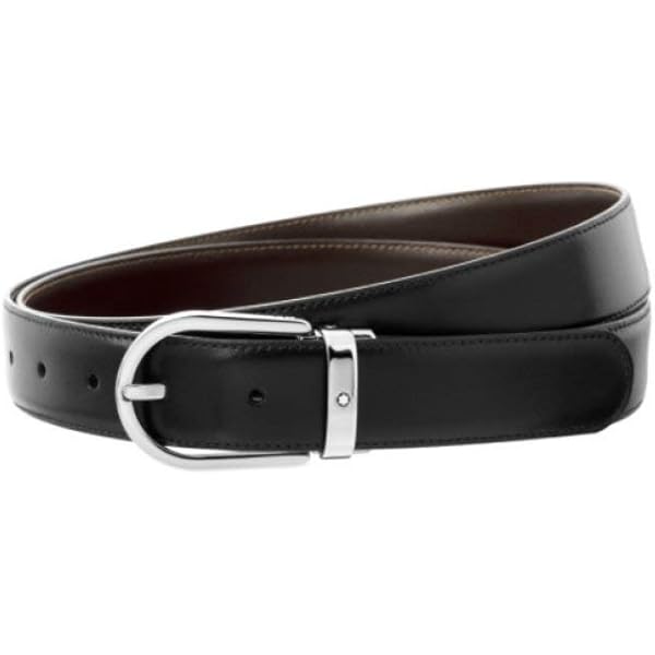 Amazon | [モンブラン] 紳士用 リバーシブル ベルト 111080 ｼｬｲﾆｰ