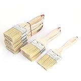 uxcell ペイントブラシ　メタル製シルバートーン　6.3cm広さ 画家用　8個入り