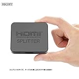 Right HDMIスプリッター hdmi分配器 1入力2出力 分岐 2出力同時 3D/Ful...