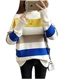 Heaven Days（ヘブンデイズ） ニット プルオーバー セーター ラウンドネック マルチボーダー レディース 1710M0440