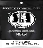 SIT STRINGS エスアイティストリングス エレキギター弦 PowerWound Light Bottom S1038 .010-.038 【国内正規品】