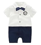 ベビー用カバーオール 蝶ネクタイの紳士タイプ