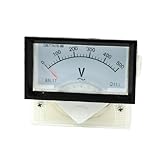 uxcell ボルトメーター　電圧計　電圧パネル??メータ　70 X 40mm　クラス2.5　85L17　AC 0-500V