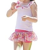 (スマイル ワキキ)Smile YKK セットアップ キッズ 女の子 子供服 上下 ２点セット トップス キュロット キャミソール 夏 ホワイト 130