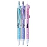 三菱鉛筆:油性ボールペン　ジェットストリーム　0．38mm　黒　カラー軸　アソート（3色各1本）　SXＮ15038．3C　1パック 8195265