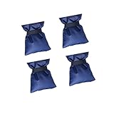 Dovewill 冬用　屋外　蛇口カバー　水栓　ホース保護　凍結防止　オックスフォー生地　18x 15x 4cm　3個/4個選択　ブルー - 4個セット：濃紺