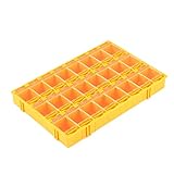 uxcell　パーツボックス　プラスチック製　24区画電子部品　ストレージ　ボックスケース